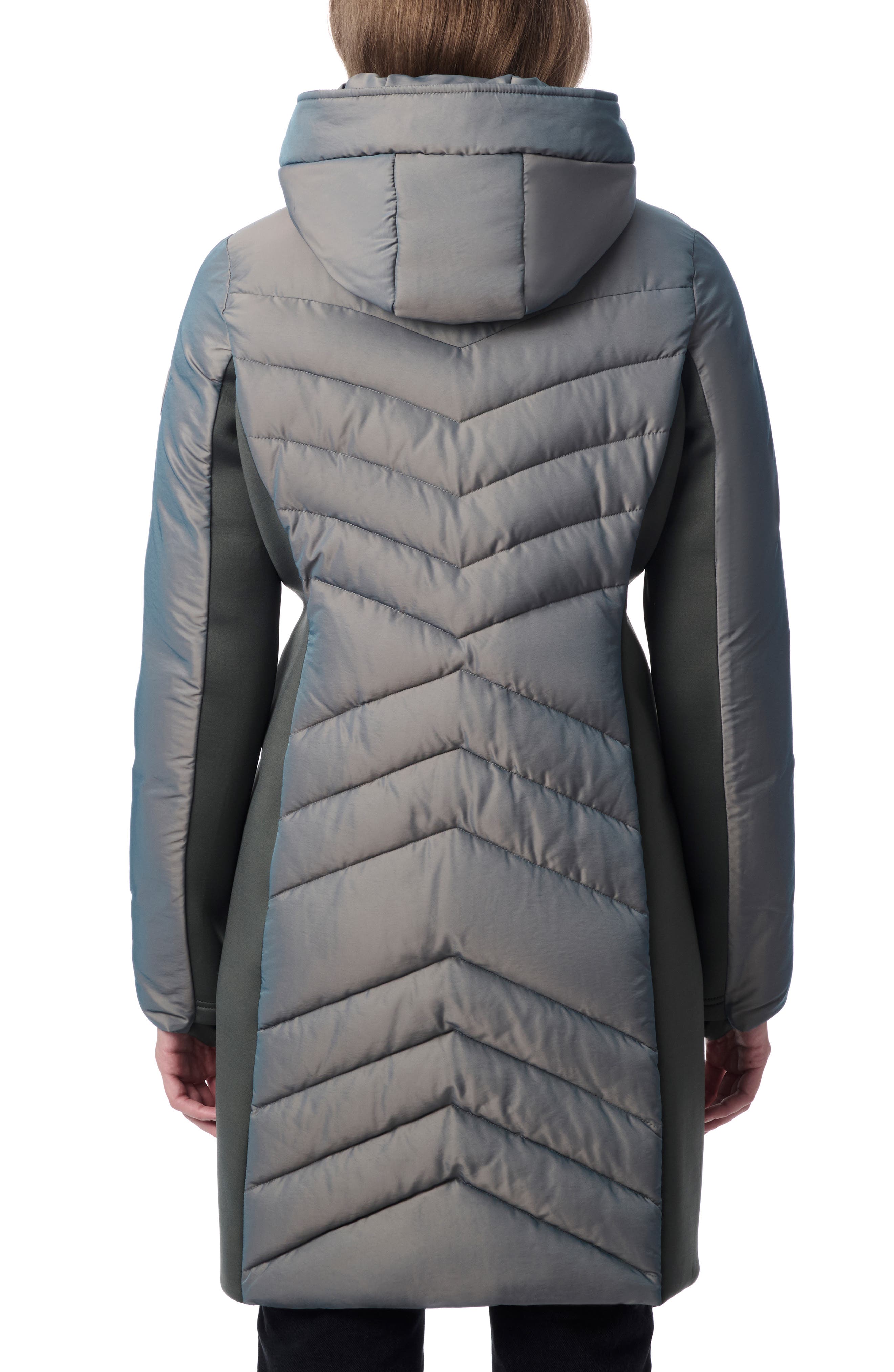 Chevron Quilted Puffer Coat - image 2