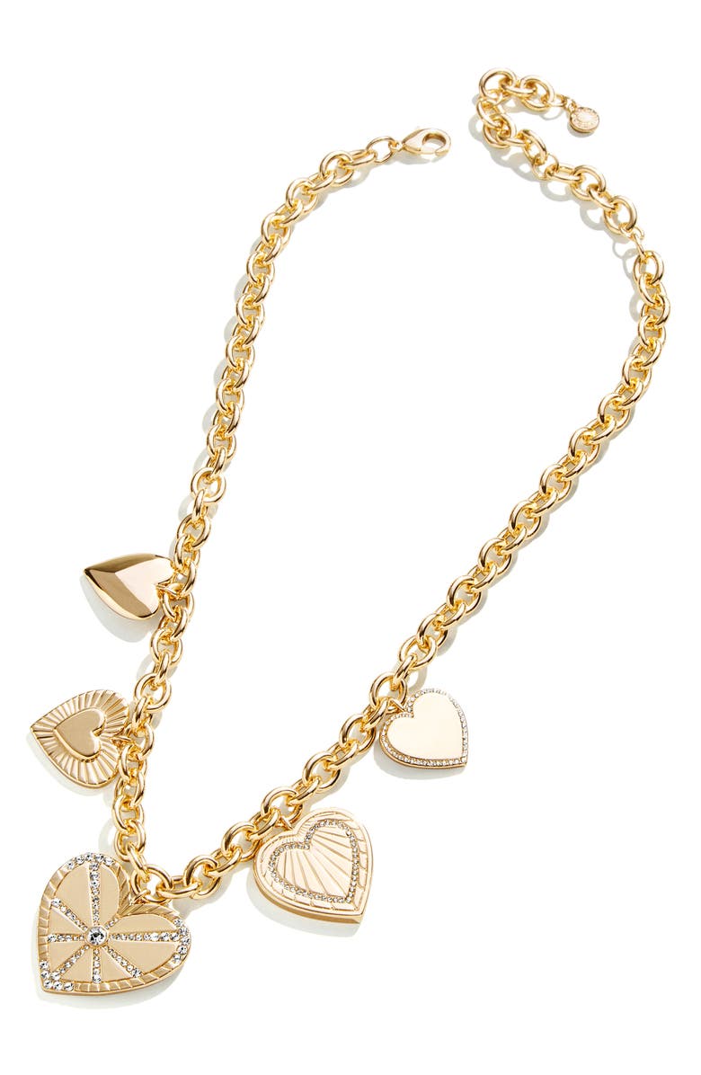BaubleBar Emerson Heart Station Necklace, Alternate, color,