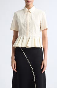 ASHLYN Lulu Cotton Button-Up Shirt