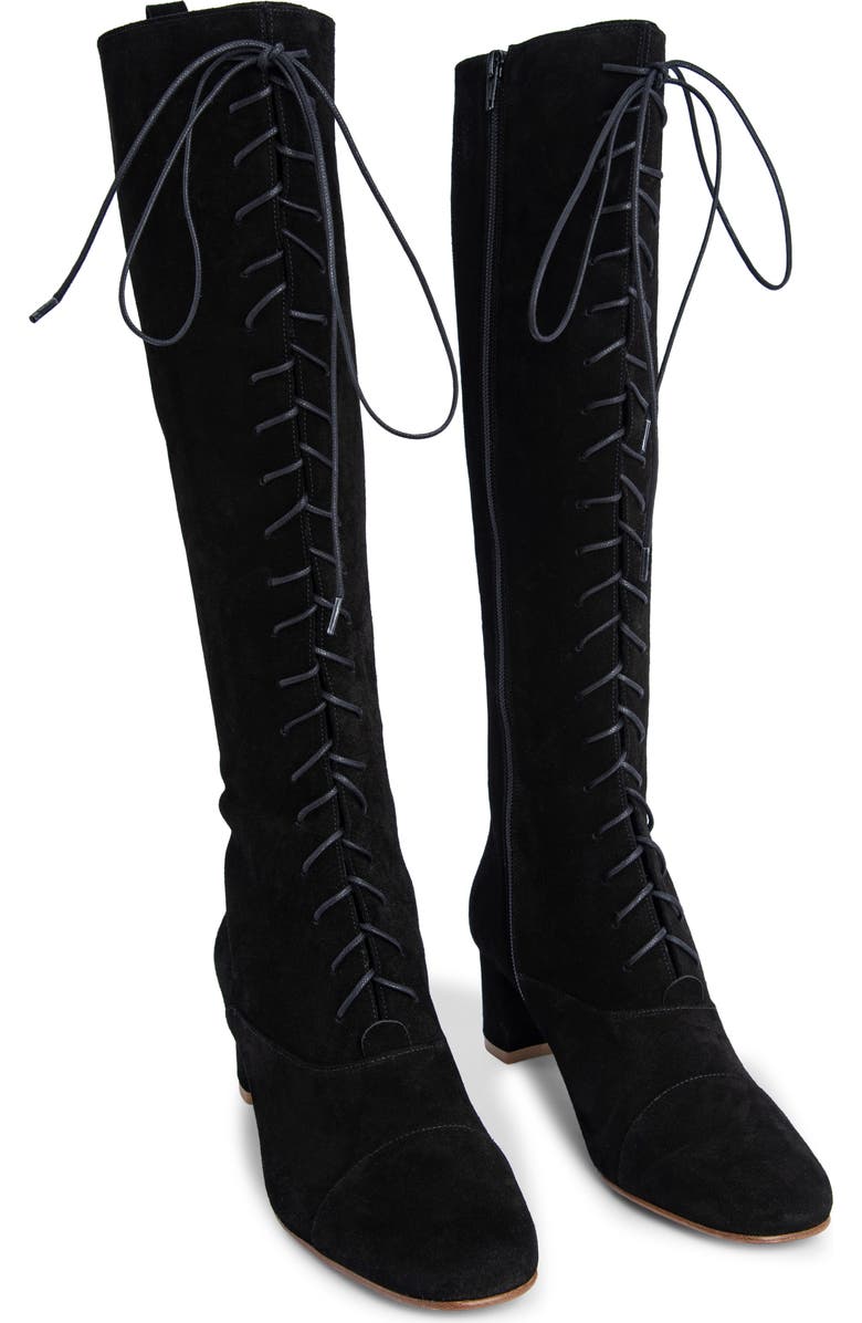 By Far Lada Lace-Up Tall Boot, Main, color,