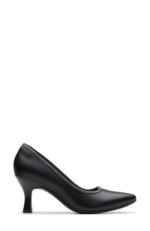 Clarks Kataleyna Gem Leather Pump In Black