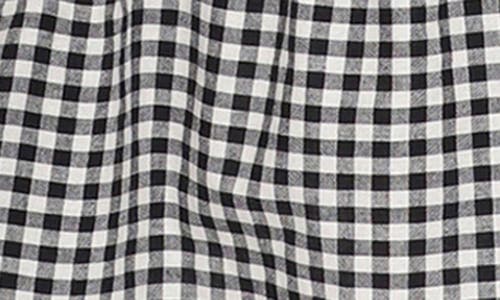 Avec Les Filles Gingham Maxi Shirtdress In Gray