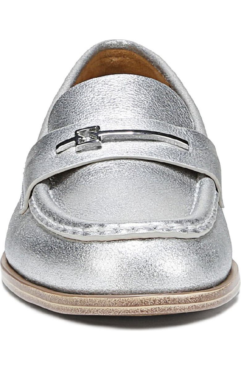 SARTO by Franco Sarto Riley Bit Loafer, Alternate, color, Silver Leather