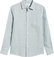 Nordstrom Pinstripe Linen Button-Up Shirt
