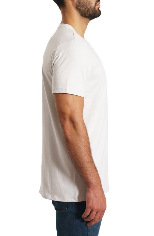 Jared Lang Solid T-shirt In Barely Blue