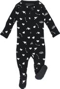 L'ovedbaby Print Organic Cotton Zip Footie
