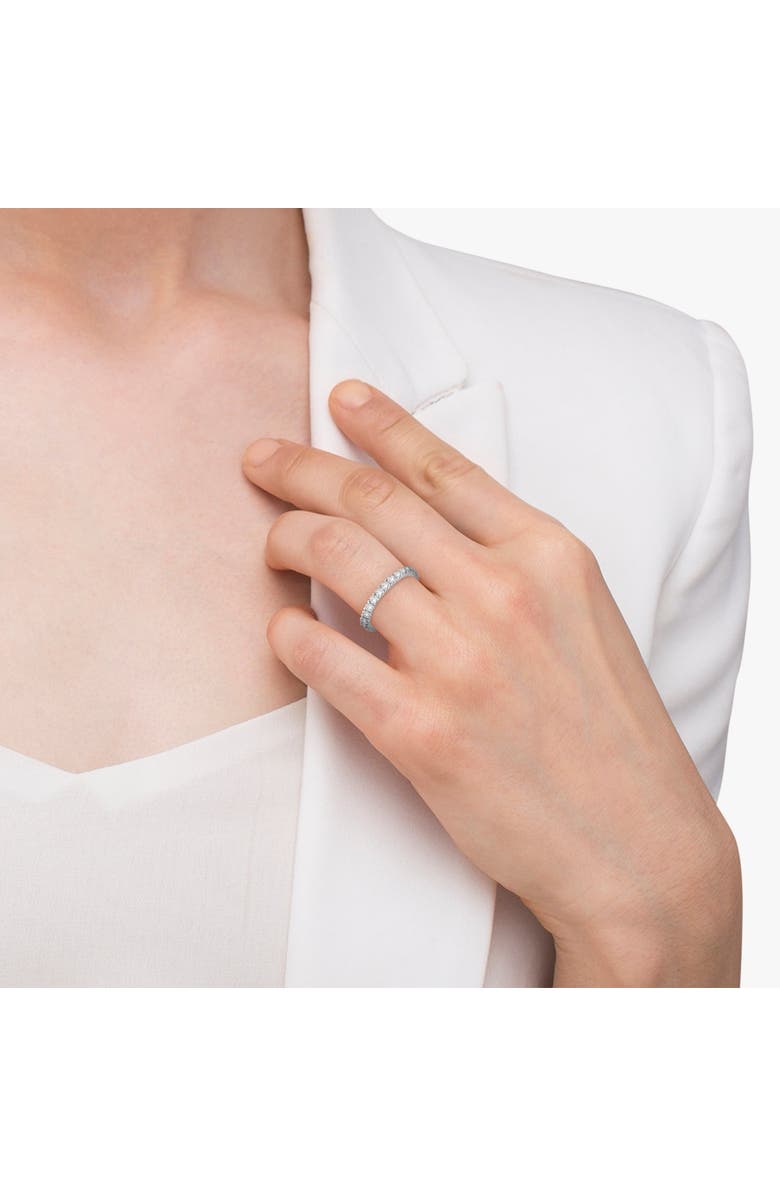 ALLUREZ Eternity Stackable Ring Band 14K, Alternate, color, Snow