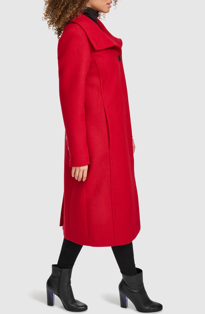 Kenneth Cole New York Walking Coat, Alternate, color, Red