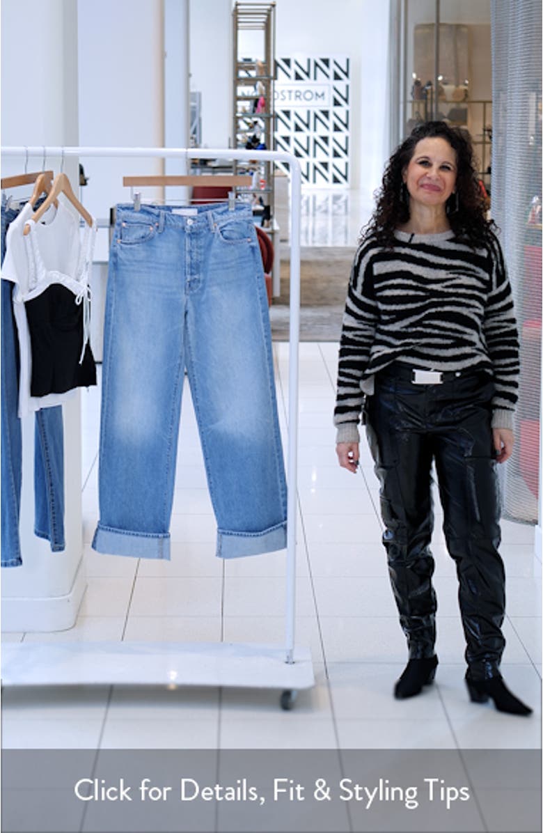 The Dodger Button Hover Cuff Wide Leg Jeans, sales video thumbnail