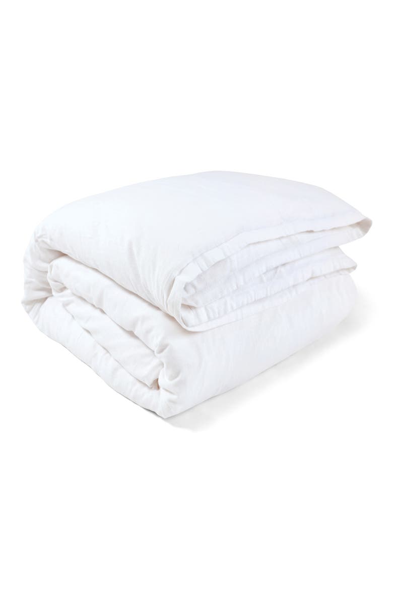 Georgie Duvet Cover, Main, color, WHITE