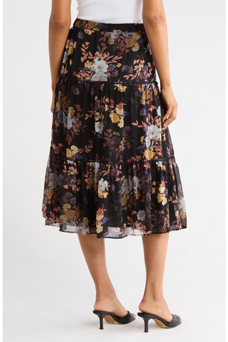 Tiered Maxi Skirt, Alternate, color, RICH BLACK