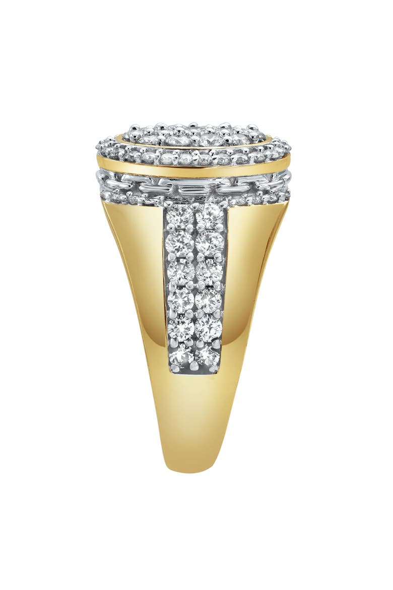 Ice Bowl 14K Yellow Gold Diamond Men Statement Ring - 2.01ct., Alternate, color, 14K Yellow Gold