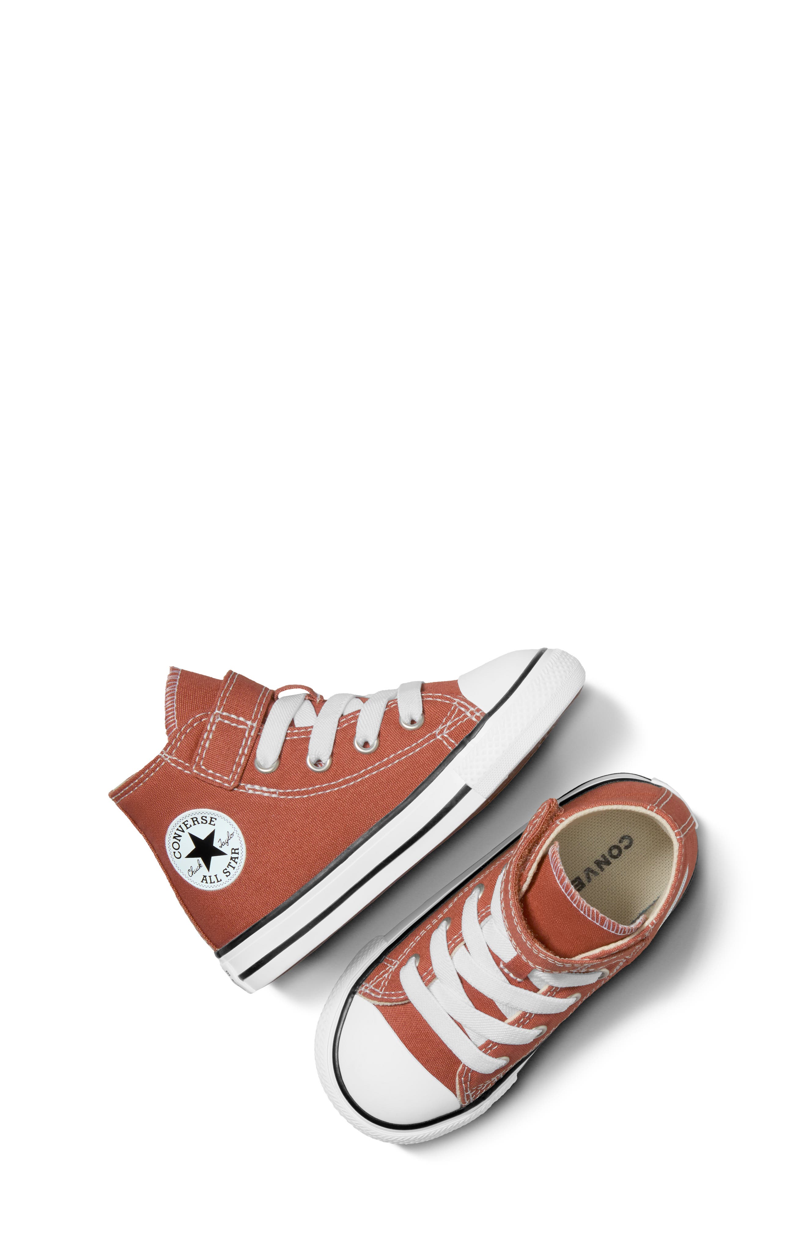 Converse Kids' Chuck Taylor<sup>®</sup> All Star<sup>®</sup> 1V High Top Sneaker, Alternate, color, In A Nutshell/White/Black