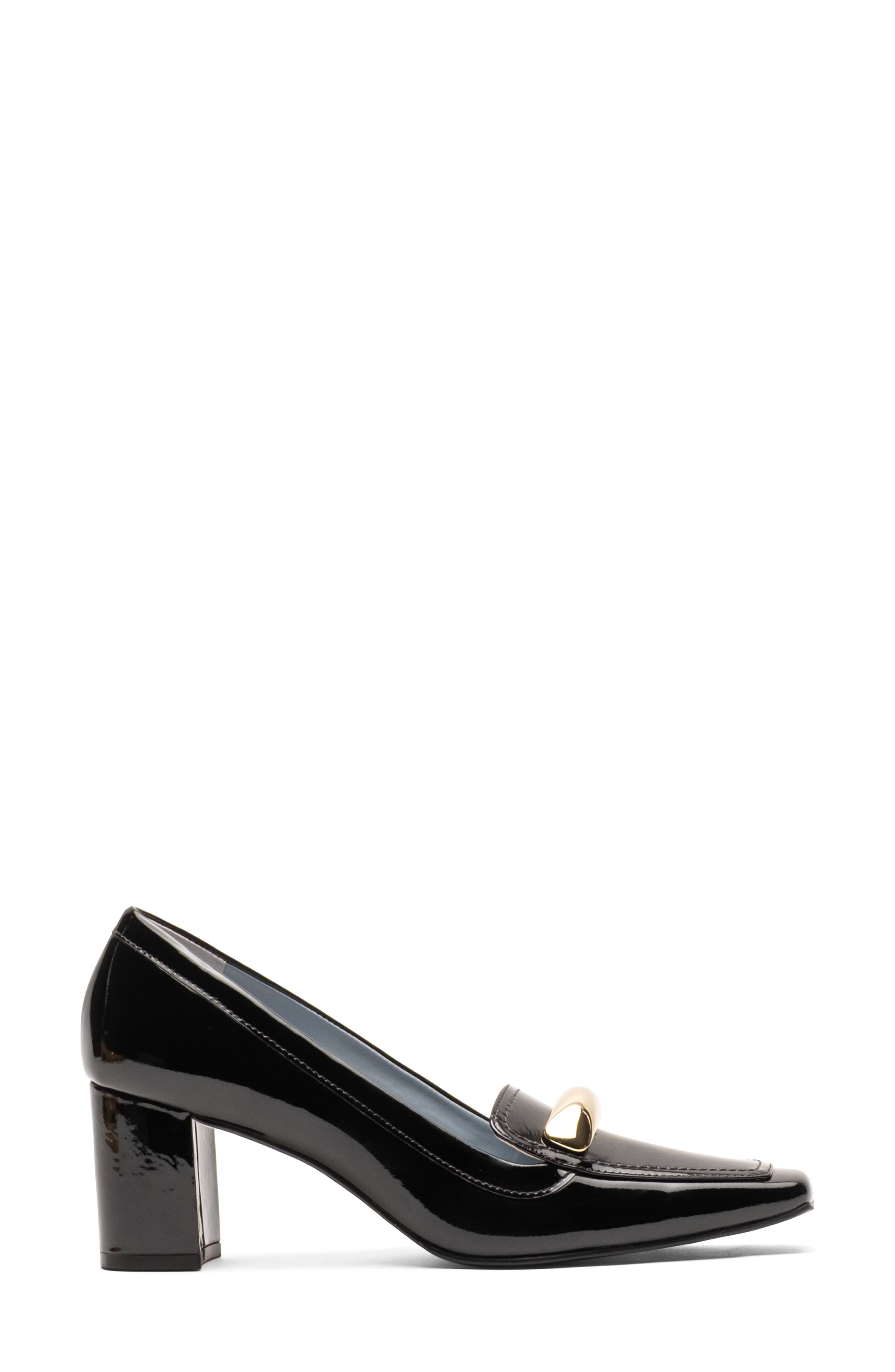 Barbara Loafer Pump, Alternate, color, BLACK