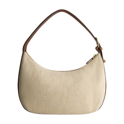 Tommy Bahama Lurex Linen Zip-top Hobo