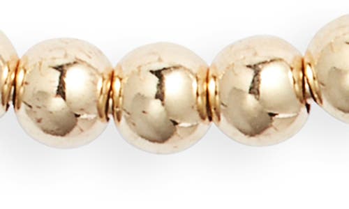 Nashelle Classic Beaded Hoop Earrings In Gold Fill