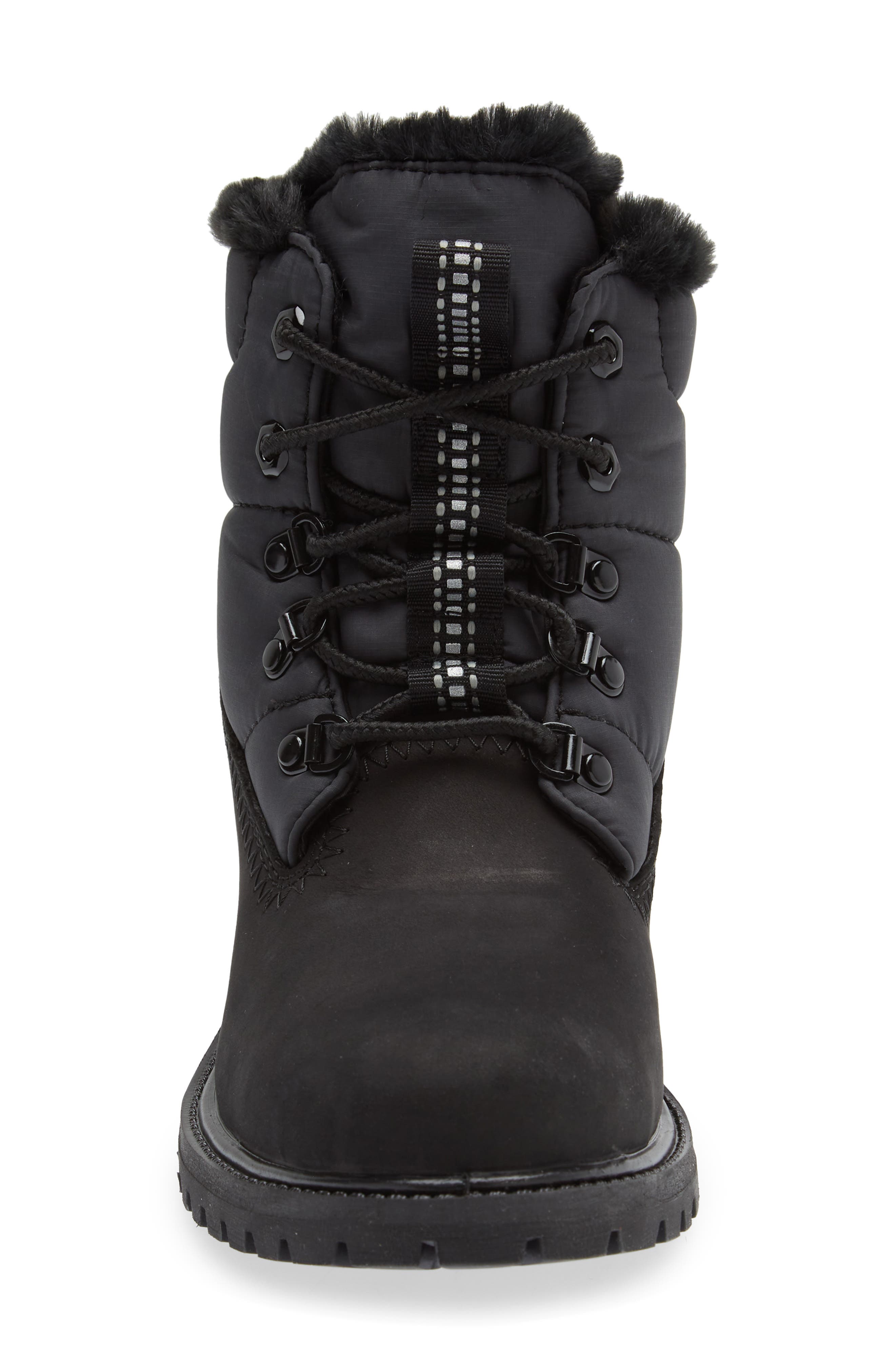 Timberland Faux Fur Trim Puffer Waterproof Boot, Alternate, color, 