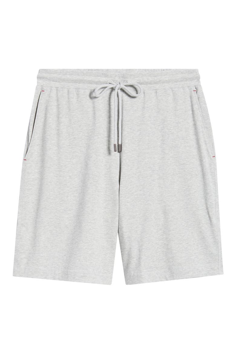 Stretch Cotton Lounge Shorts, Alternate, color, GREY HEATHER
