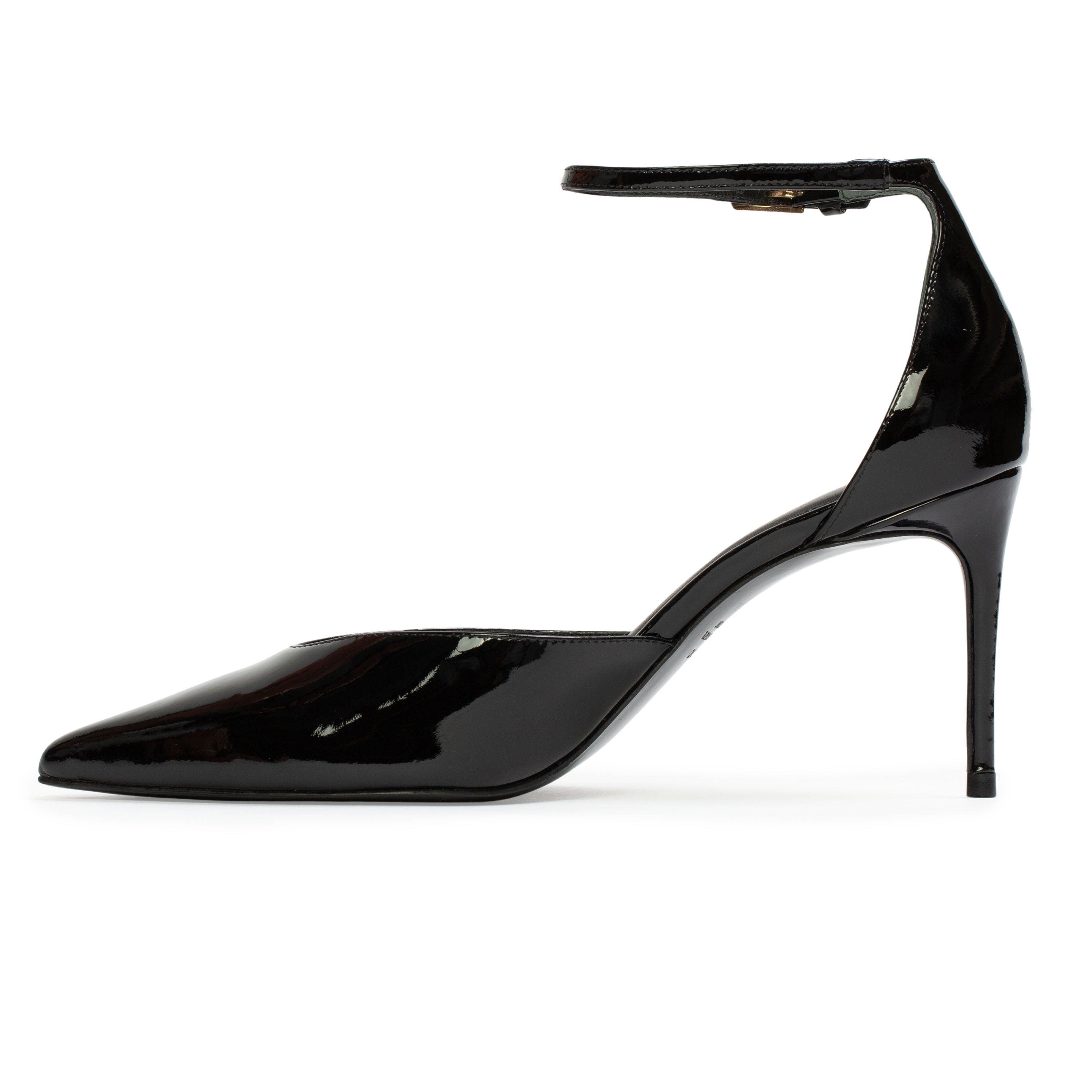 BLACK SUEDE STUDIO Darcie 80 Patent Pump, Alternate, color, Black Patent
