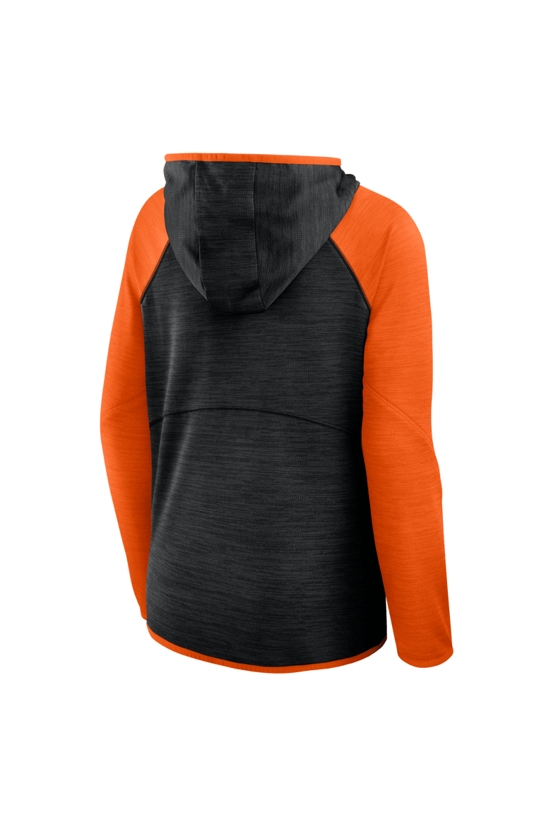 Women's Fanatics Black/Orange Cincinnati Bengals Redzone End Around Pass Raglan Full-Zip Hoodie, Alternate, color, Black