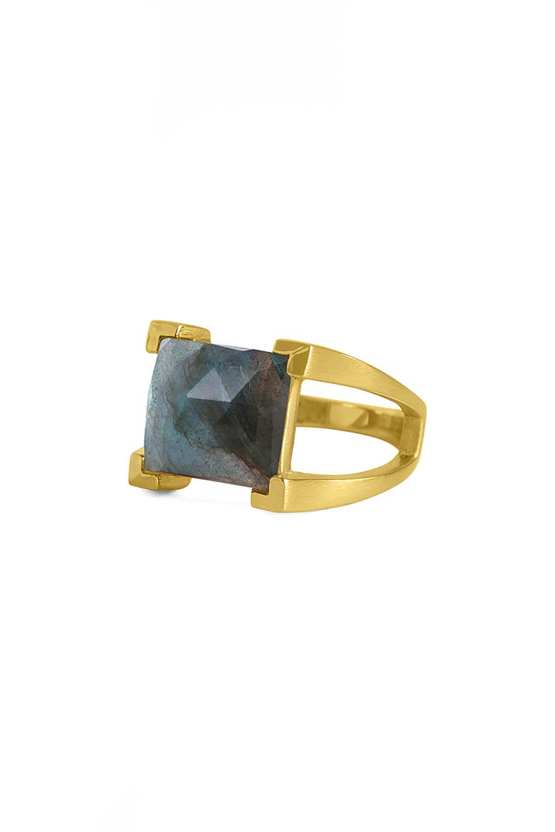 Mini Plaza Labradorite Ring, Alternate, color, LABRADORITE/ GOLD