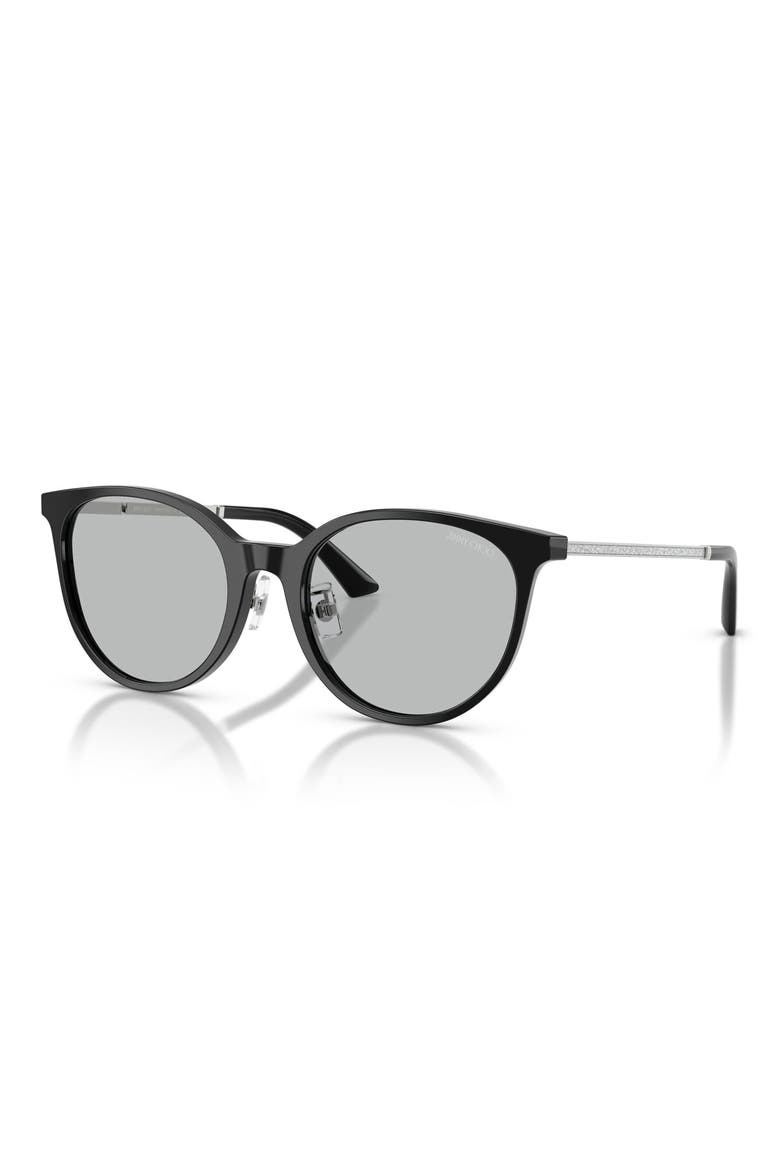 54mm Phantos Sunglasses, Alternate, color, BLACK / LIGHT GREY