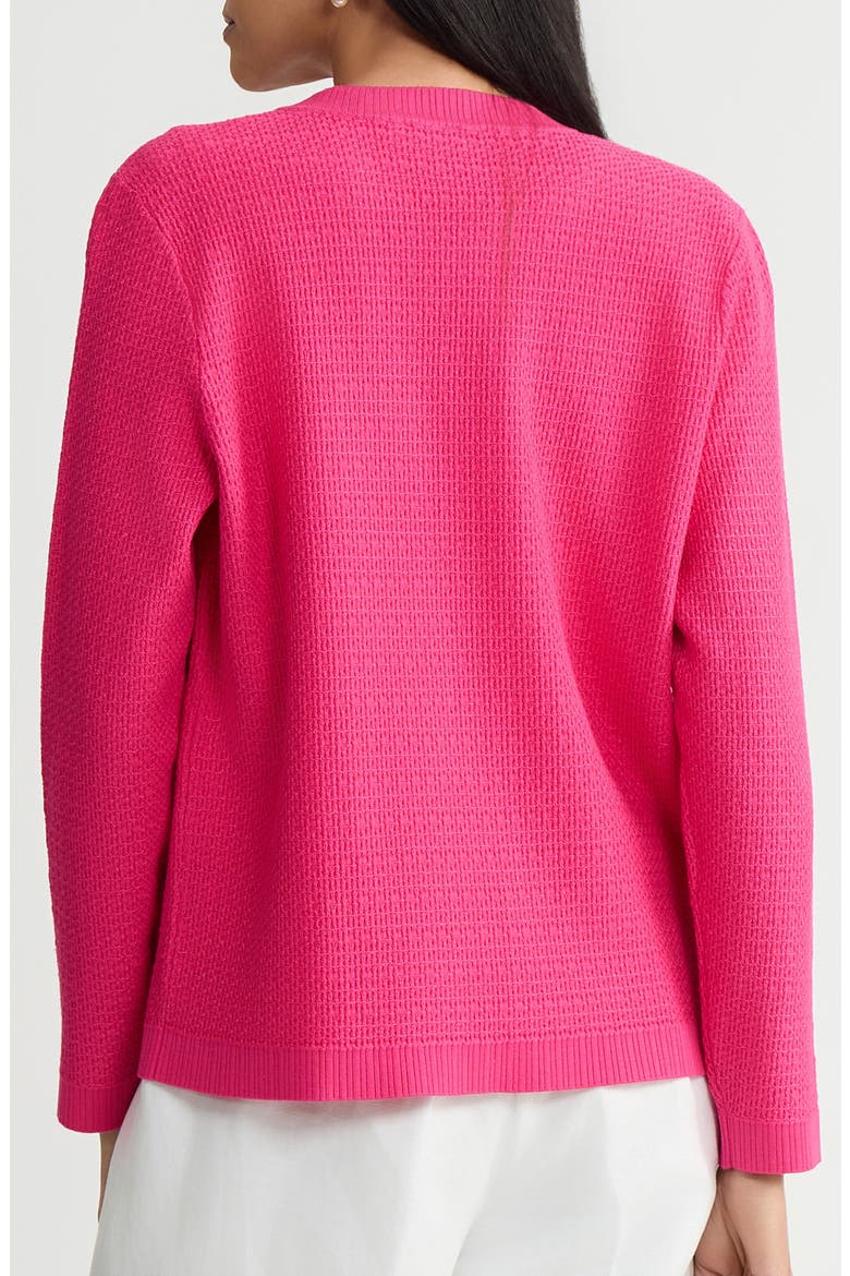 Kissing Open Front Cardigan, Alternate, color, PINK PERFECTION