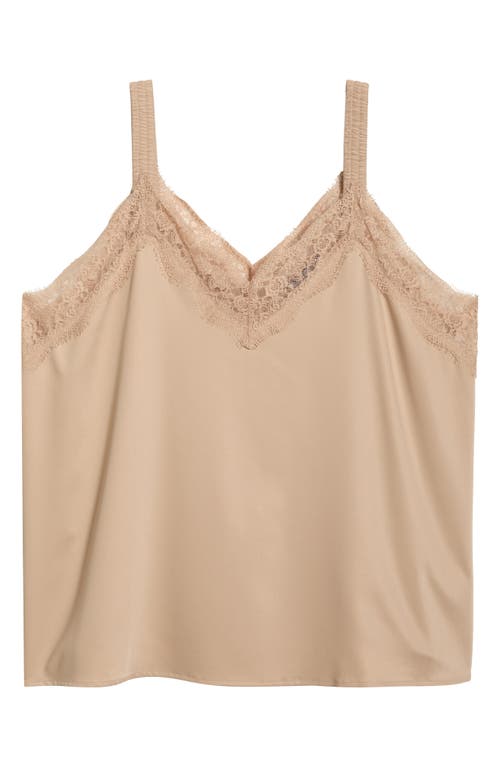 Wit & Wisdom Lace Trim Camisole In Neutral