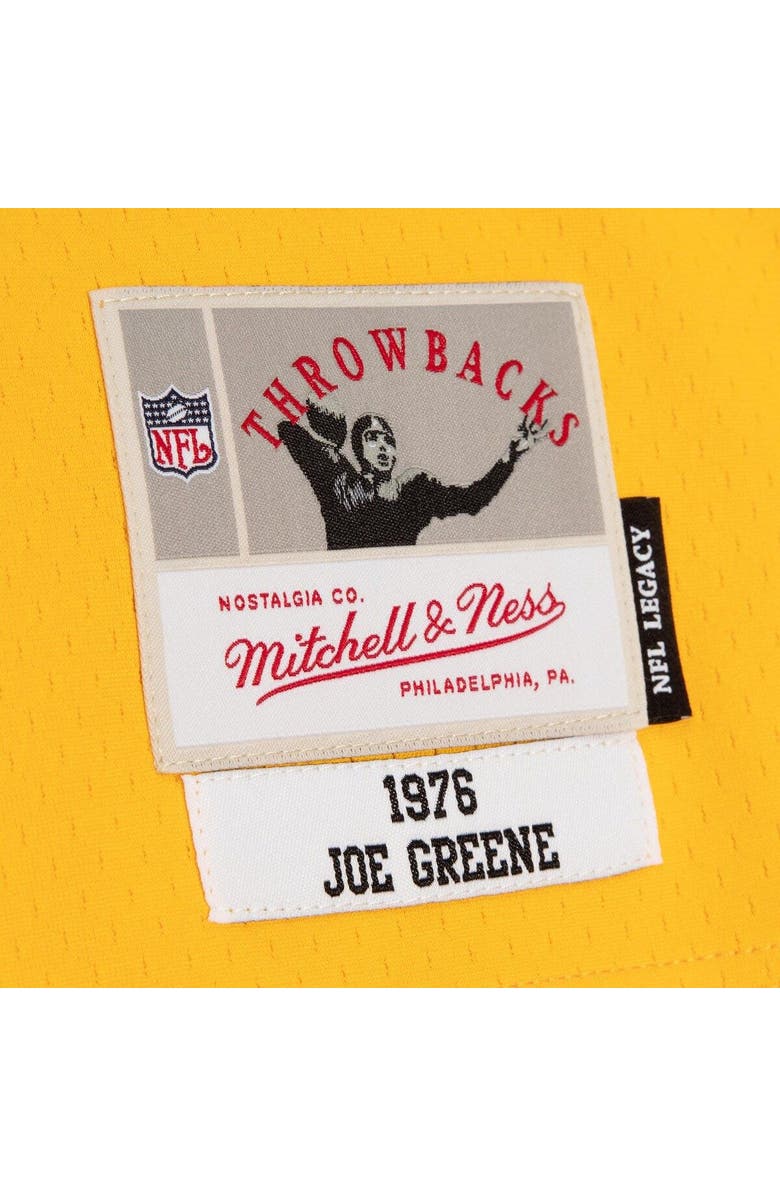 Mitchell & Ness Men's Mitchell & Ness Joe Greene Black/Gold Pittsburgh Steelers 1976 Split Legacy Replica Jersey, Alternate, color, Black