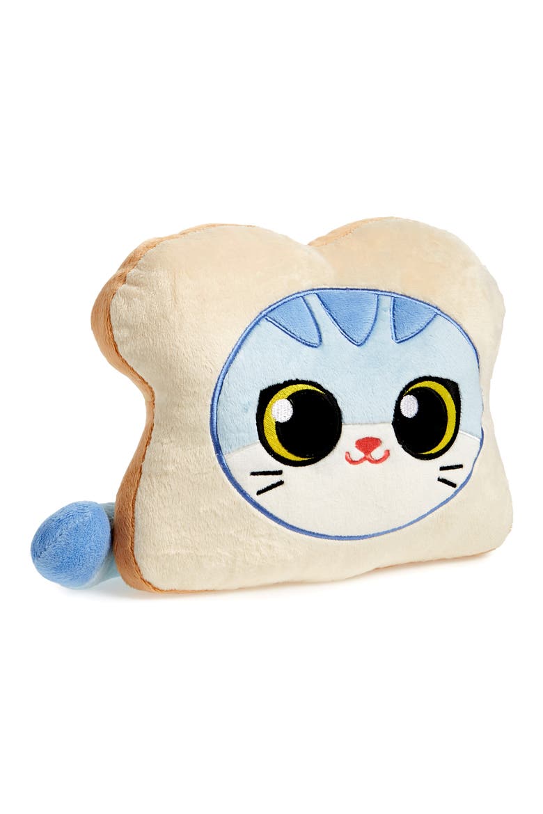 Cat Bread Stuffed Pillow, Main, color, BEIGE