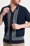 Ben Sherman Border Resort Knit Camp Shirt