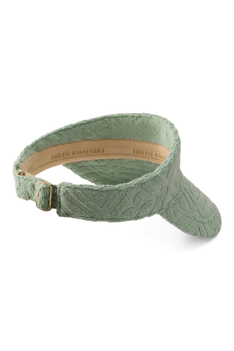 Dhara Terry Visor, Alternate, color, SEAGLASS