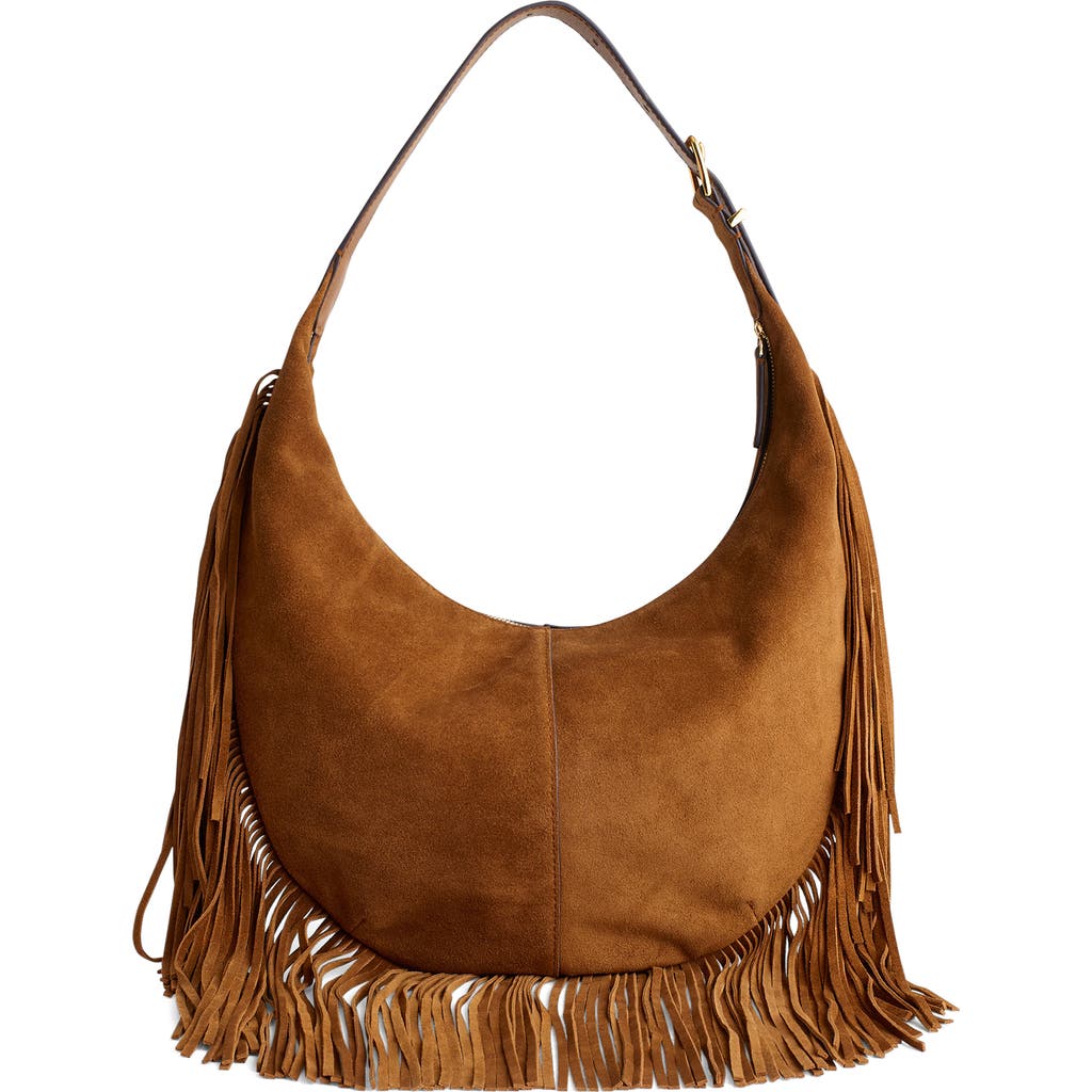 Madewell The Essential Curve Medium Shoulder Bag In Brown