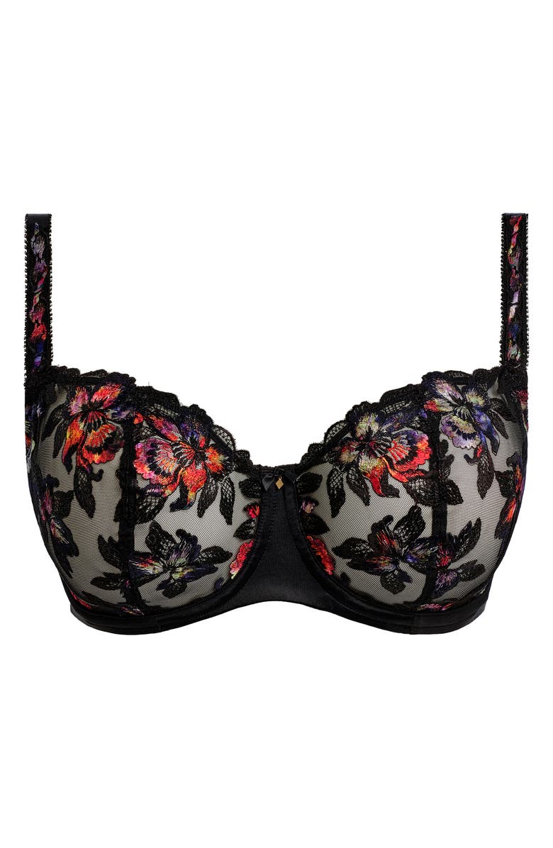Fantasie Magdalena Underwire Balconette Bra, Alternate, color, Noir