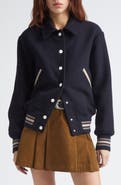 Golden Goose Journey Slim Wool Bomber Jacket