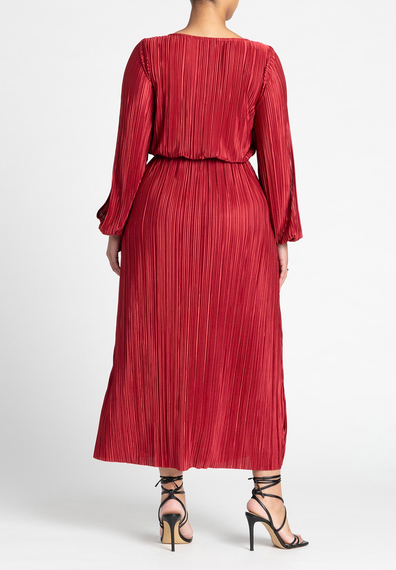 Plisse Open Sleeve Dress - image 2