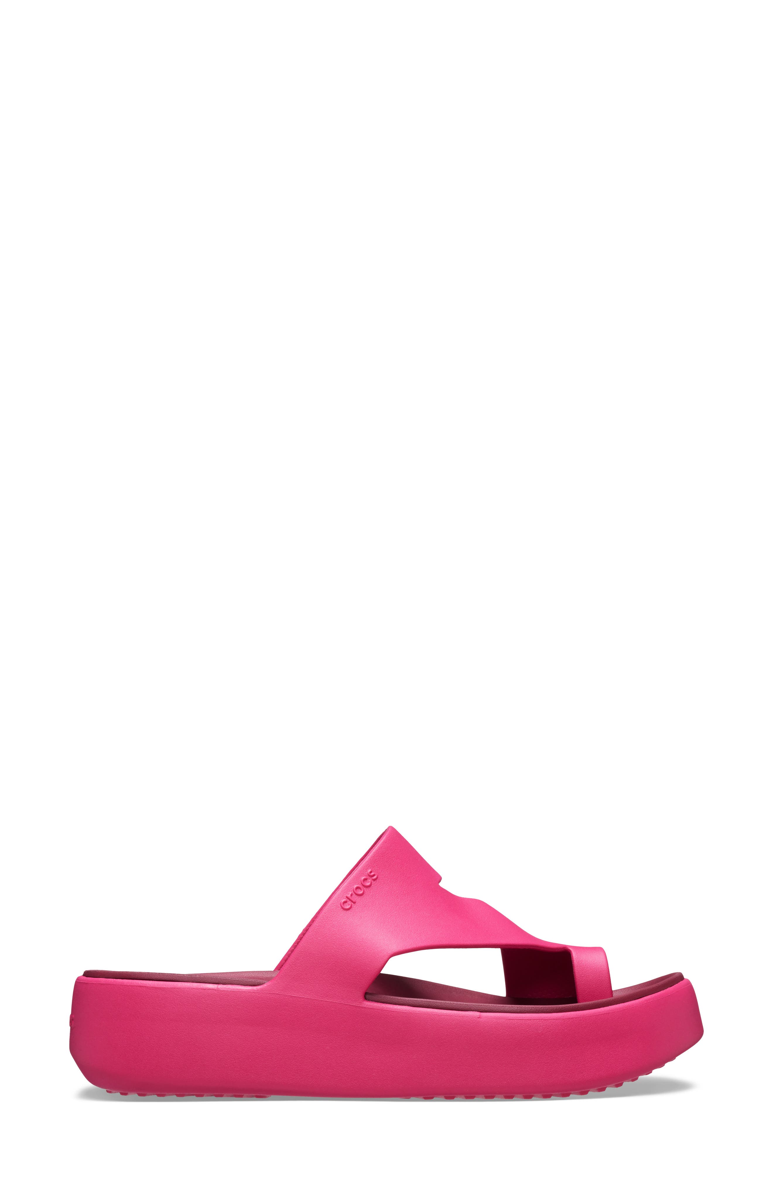 Getaway Toe Loop Waterproof Platform Sandal, Alternate, color, DRAGON FRUIT