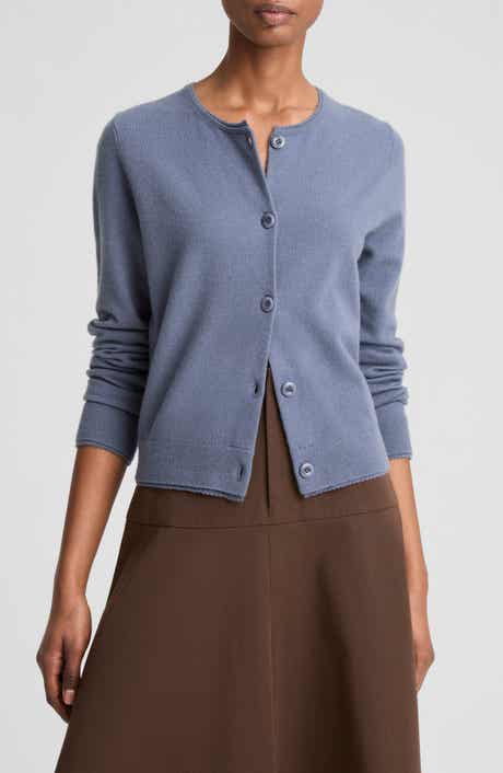 Scallop Trim Button Front Cardigan