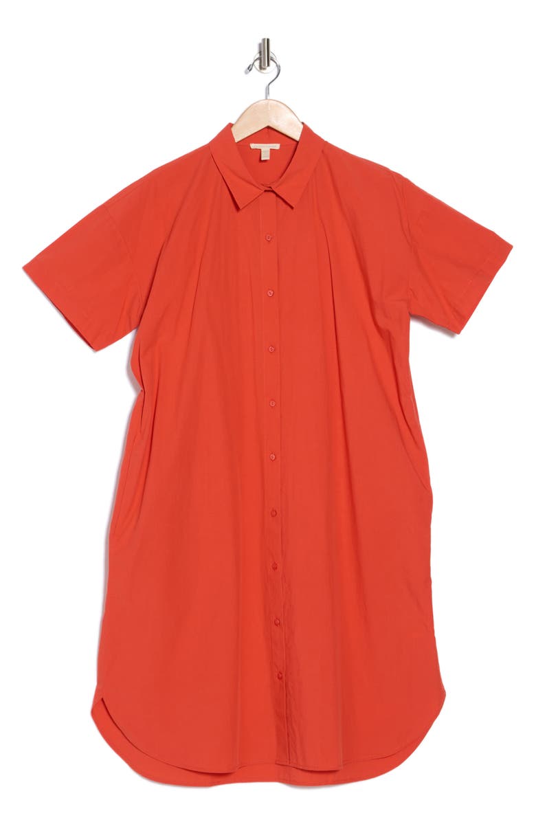 Eileen Fisher Classic Organic Cotton Shirtdress, Alternate, color,