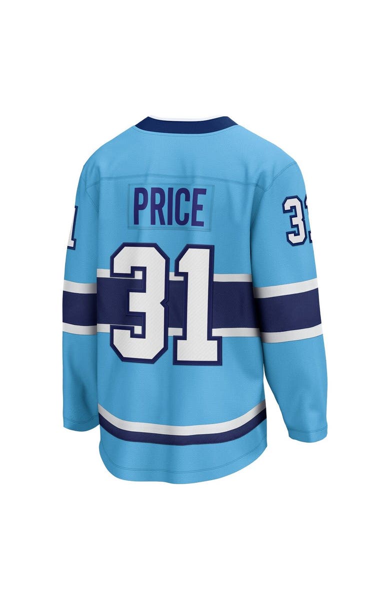 FANATICS Men's Fanatics Branded Carey Price Light Blue Montreal Canadiens Special Edition 2.0 Breakaway Player Jersey, Alternate, color, 