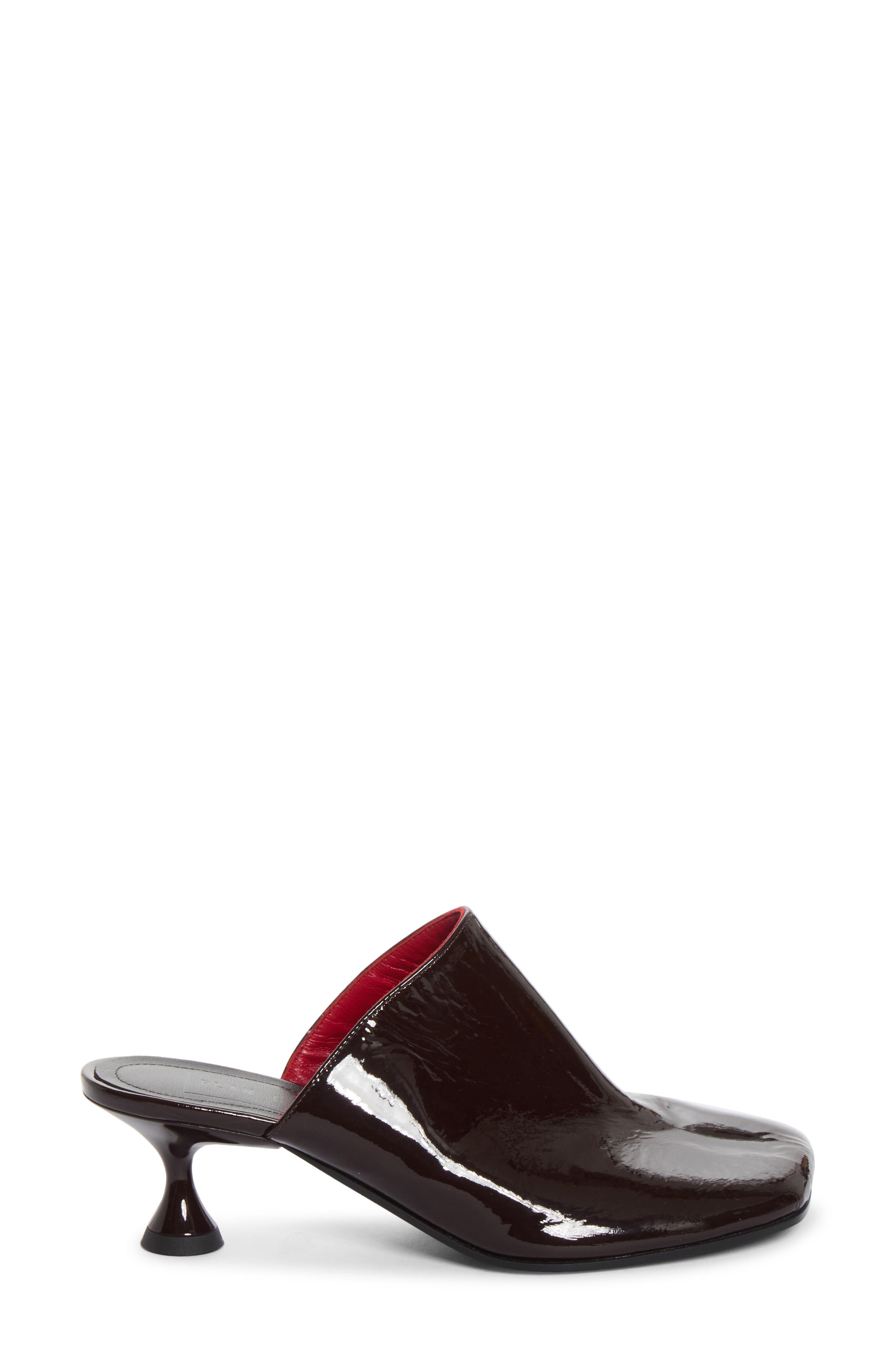Leather Square Toe Mule, Alternate, color, CHOCOLATE