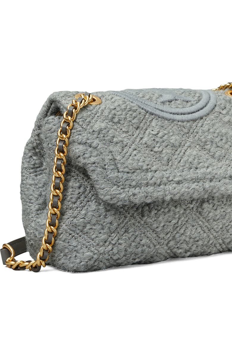 Tory Burch Small Fleming Convertible Wool Blend Bouclé Crossbody Bag, Alternate, color,