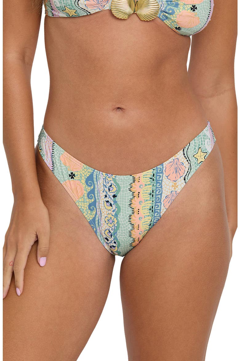 Tide Pool Maui Cheeky Bikini Bottoms, Alternate, color, LIGHT BLUE MULTI