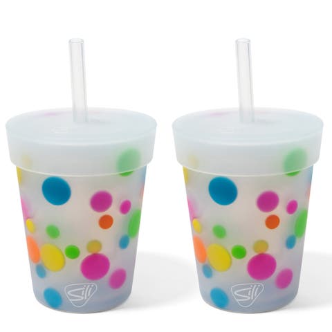 Kids Straw Tumblers 8oz 2 Pack