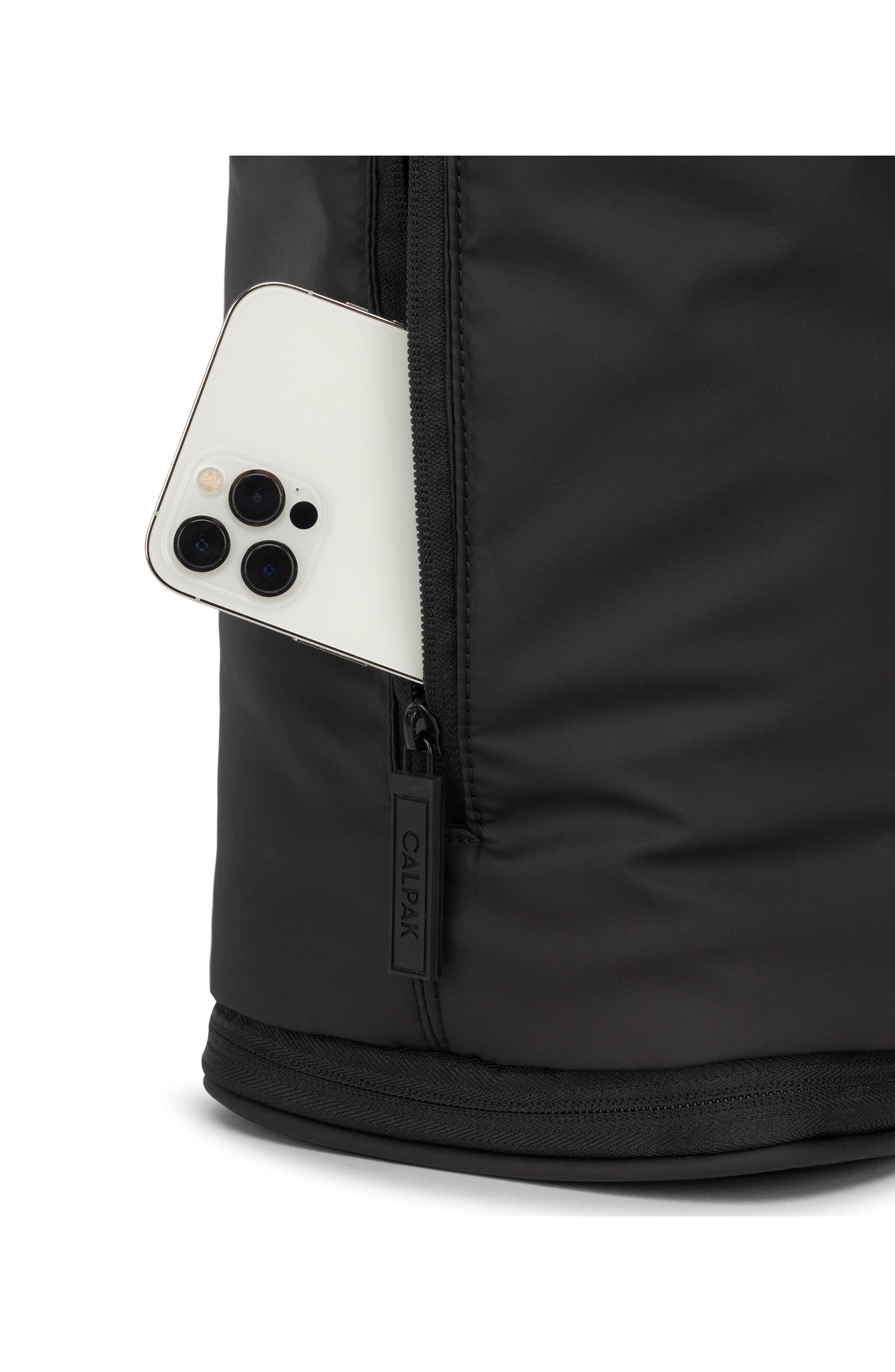 CALPAK Luka Expandable Tote Bag, Alternate, color, Matte Black