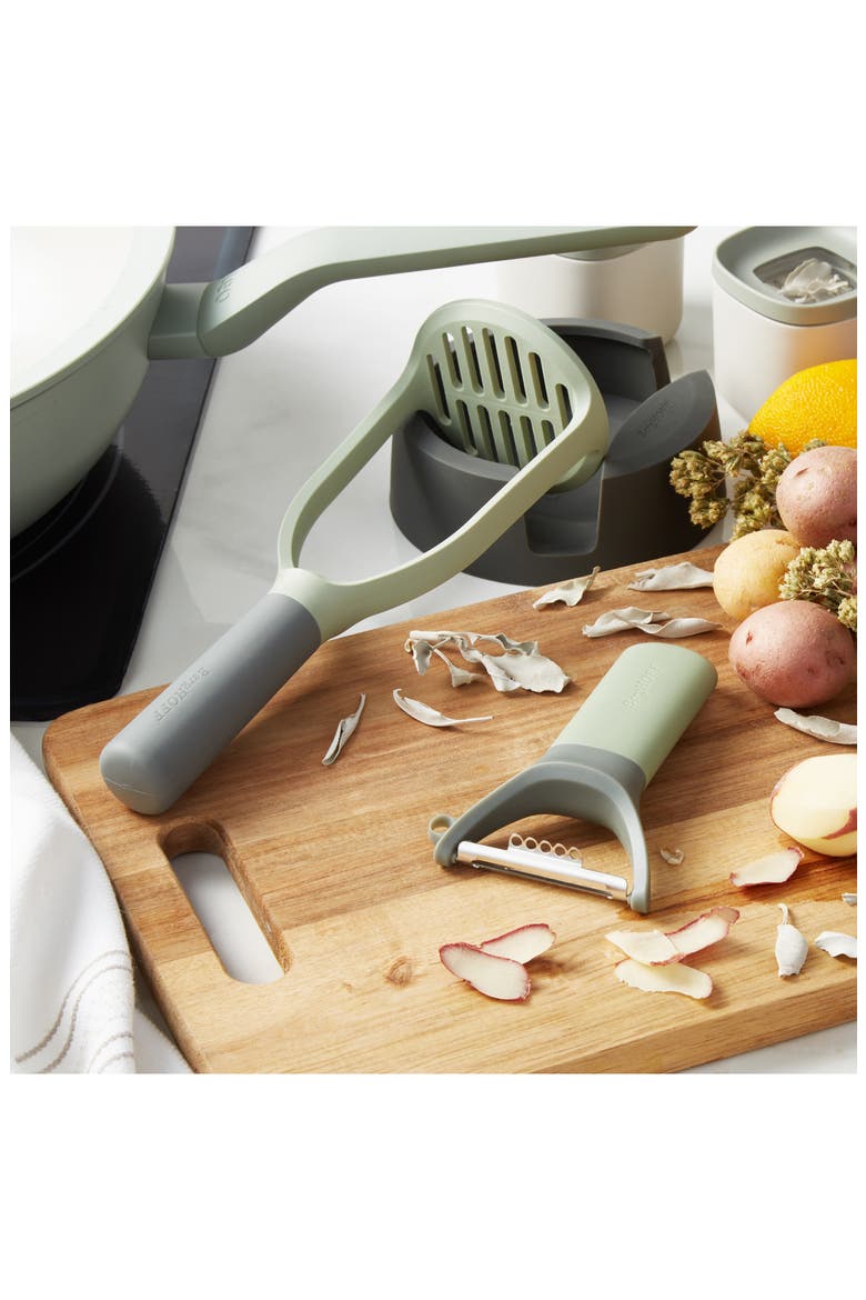 Two-Piece Mashed Potato Tool Set, Alternate, color, GREEN