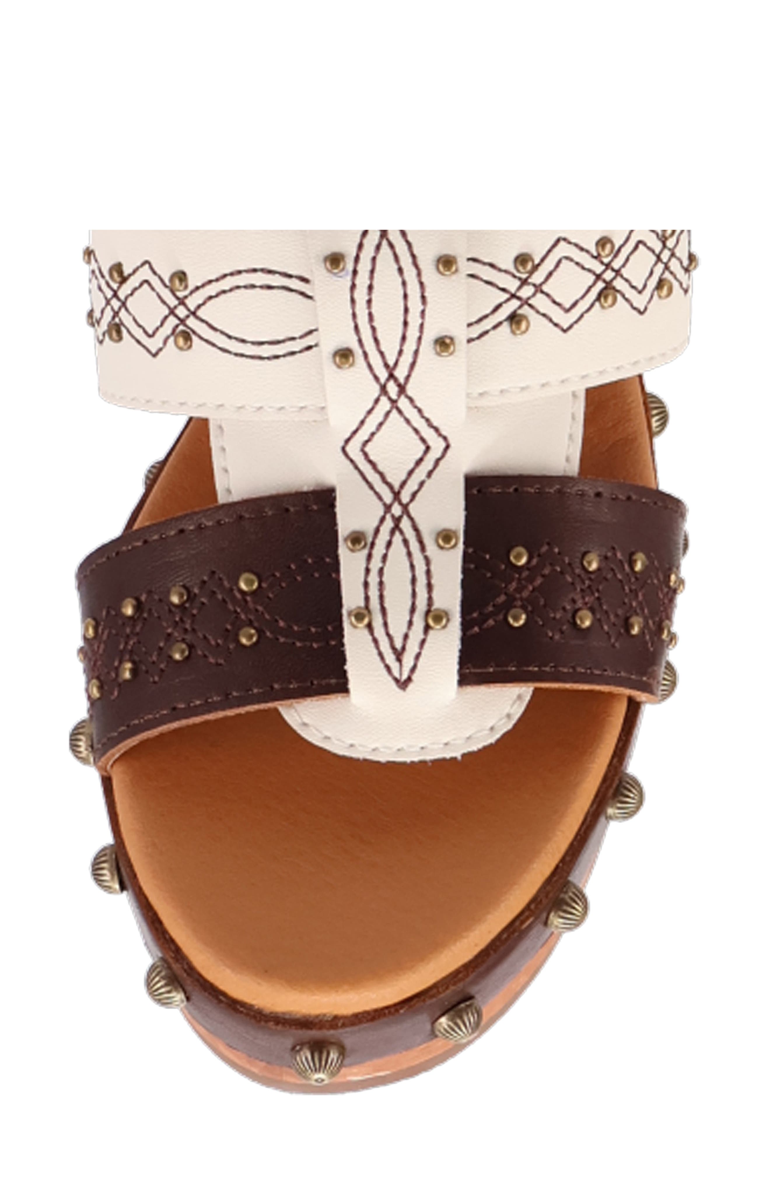 Dingo Chateau Platform Wedge Sandal, Alternate, color, Brown