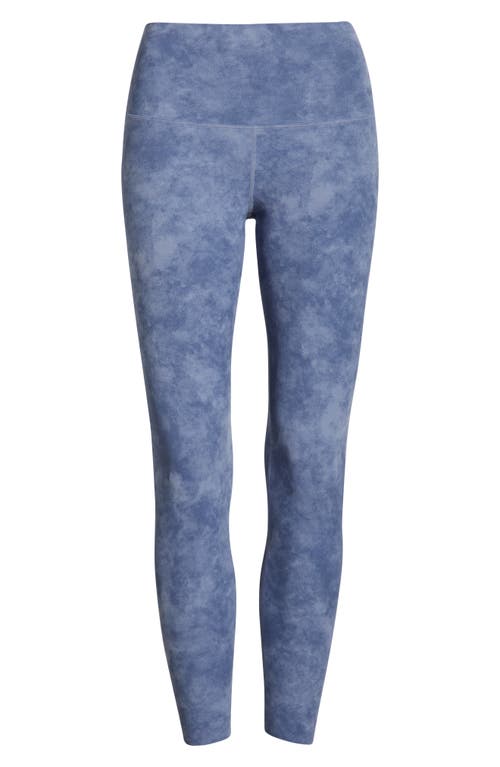 Nike Zenvy Gentle Support High Waist Rib Leggings In Blue