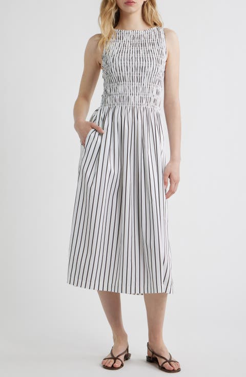 The Melody Smocked Sleeveless Midi Dress