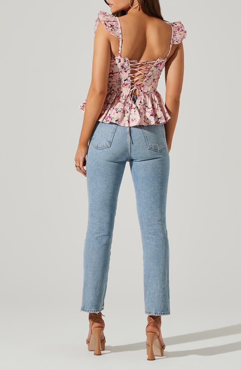ASTR the Label Baylin Floral Peplum Top, Alternate, color, 